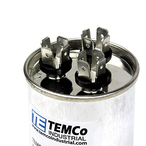 TEMCo Industrial TEMCo 45+5 uF Dual Run Capacitor CBB65, 45/5 MFD, 370-440V, Round, 50/60Hz | for HVAC AC Fan, Motor, Blower Applications - Image 3