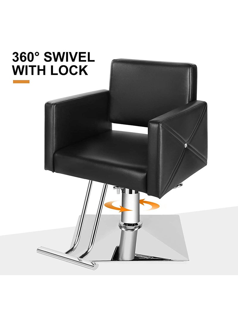 ETG Artist Hand Salon Chair for Hair Stylist, Stylist Chair with Heavy Duty Hydraulic Pump, 360 Degrees Rolling Swivel Spa Beauty Equipment for Hair Stylist Women Man, Max Load Weight 330 Lbs  - Image 4