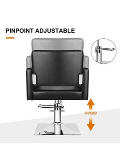 ETG Artist Hand Salon Chair for Hair Stylist, Stylist Chair with Heavy Duty Hydraulic Pump, 360 Degrees Rolling Swivel Spa Beauty Equipment for Hair Stylist Women Man, Max Load Weight 330 Lbs  - Image 3