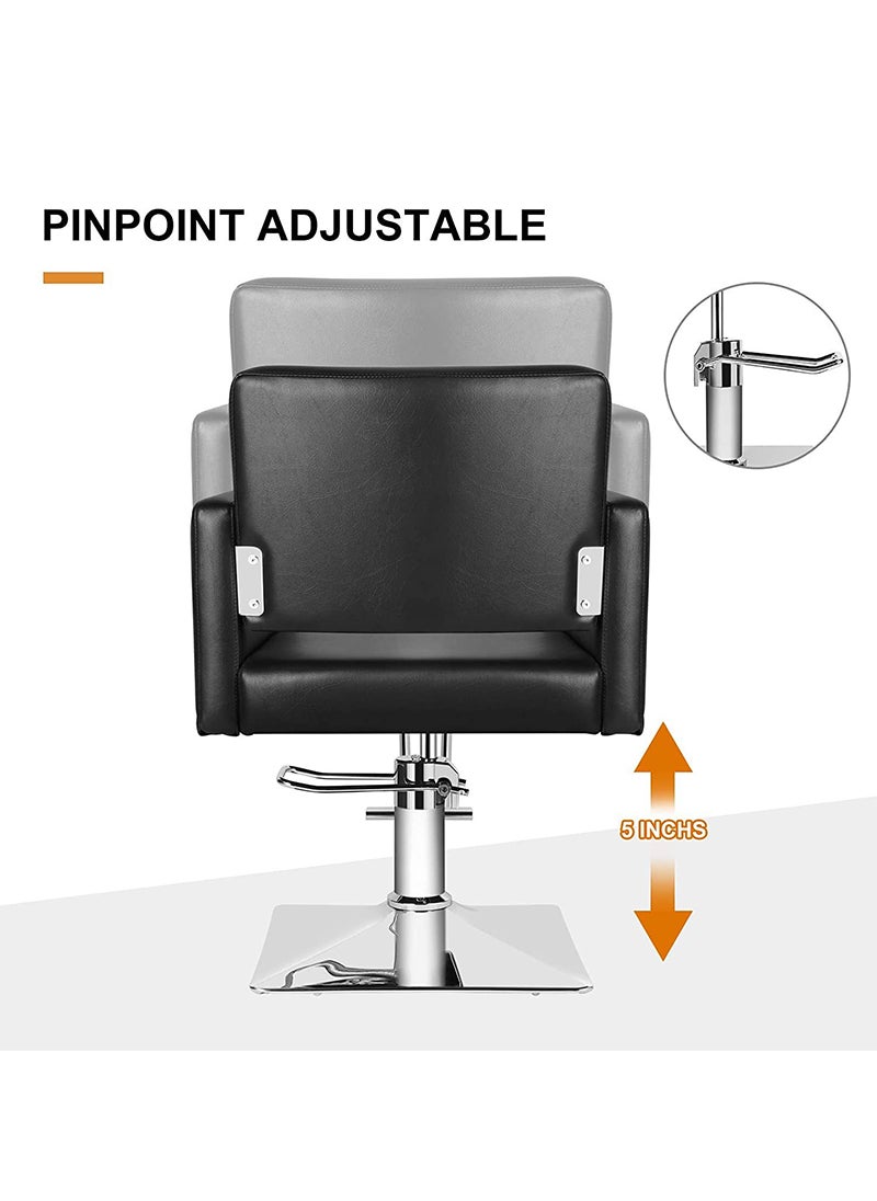 ETG Artist Hand Salon Chair for Hair Stylist, Stylist Chair with Heavy Duty Hydraulic Pump, 360 Degrees Rolling Swivel Spa Beauty Equipment for Hair Stylist Women Man, Max Load Weight 330 Lbs  - Image 3