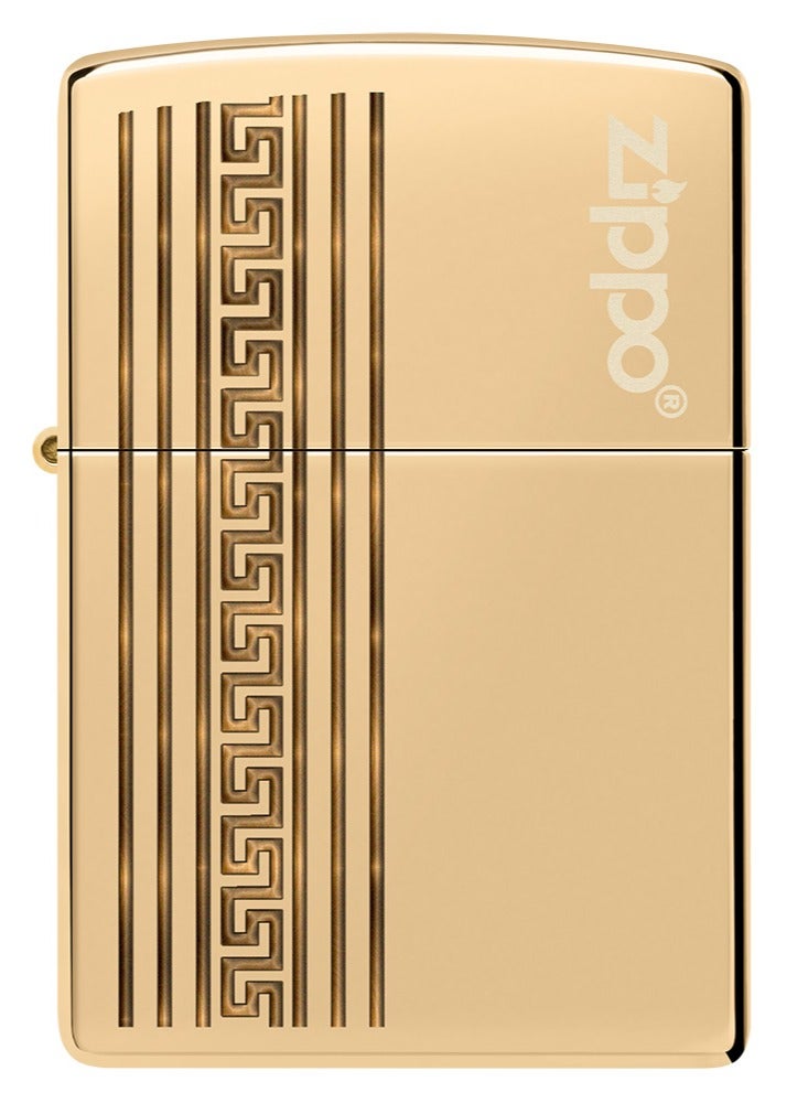 Zippo Ci411712 254B Solid Brass Luxury High Polish Brass Windproof Lighter - Image 2