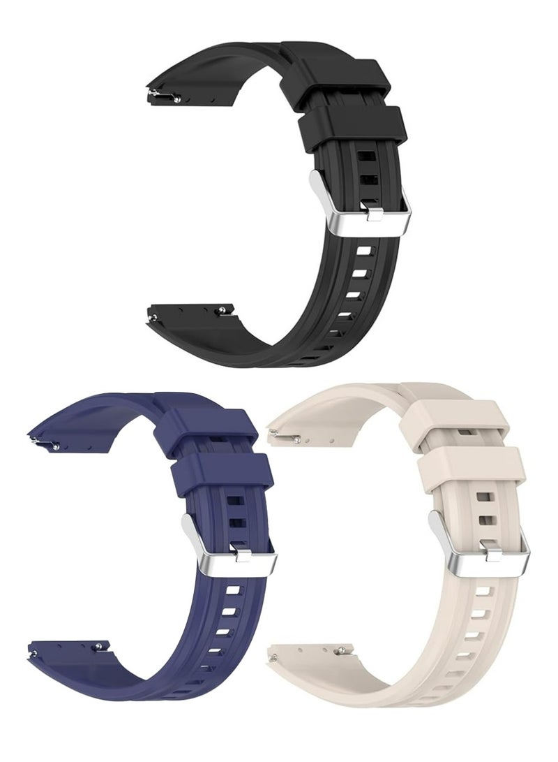 X-level 3Pcs Huawei Watch GT 6 Pro Soft Silicone Replacement Strap - High Quality, Lightweight, Stylish & Durable - Easy Installation - Replacement Strap for Huawei Watch GT 6 Pro Smartwatch Bands - Image 4