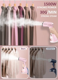 DOSCHER Garment Steamer Iron,High-Power Handheld Garment Steamer Clothes Steamer Portable Steam Iron 30s Fast Heat-up Ironing Wrinkle Remover -1500W 280ML  - Image 4