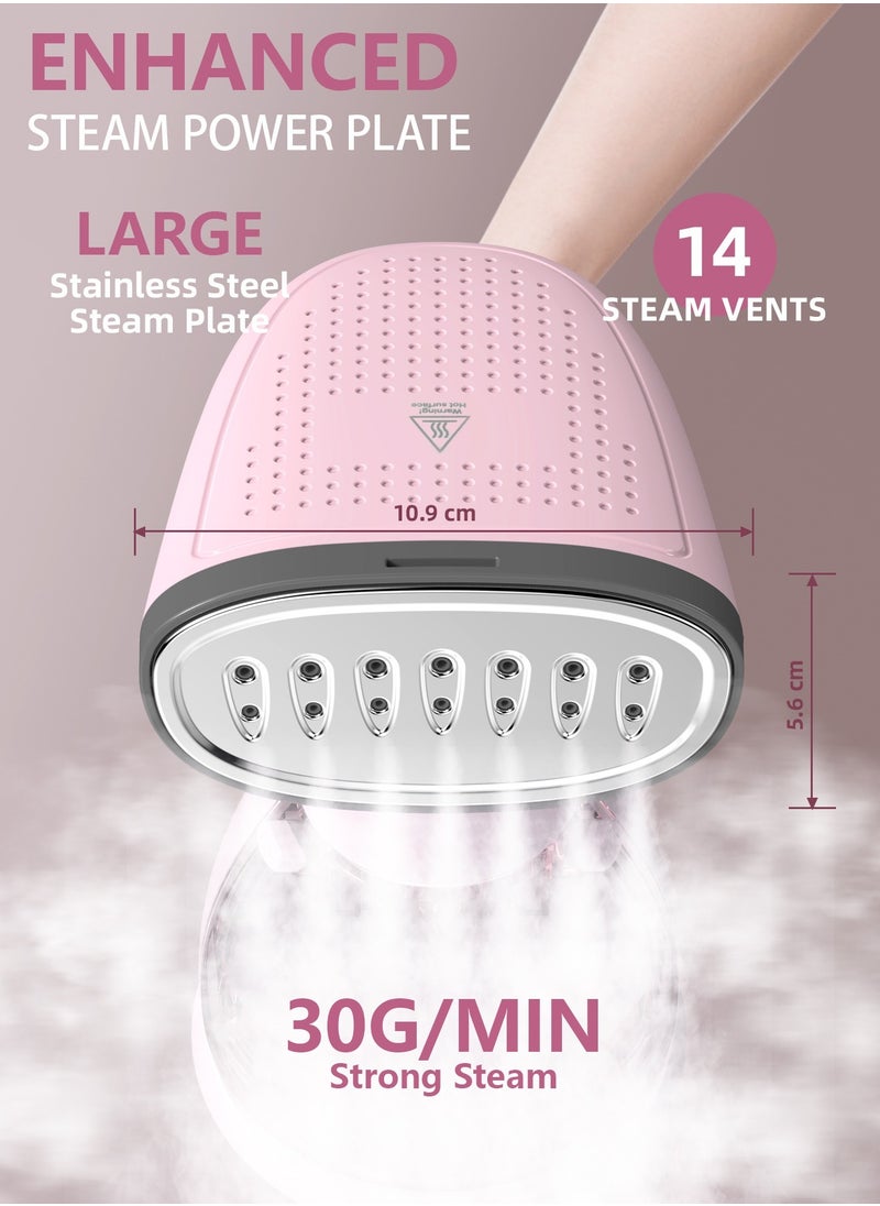 DOSCHER Garment Steamer Iron,High-Power Handheld Garment Steamer Clothes Steamer Portable Steam Iron 30s Fast Heat-up Ironing Wrinkle Remover -1500W 280ML Multicolour  - Image 4