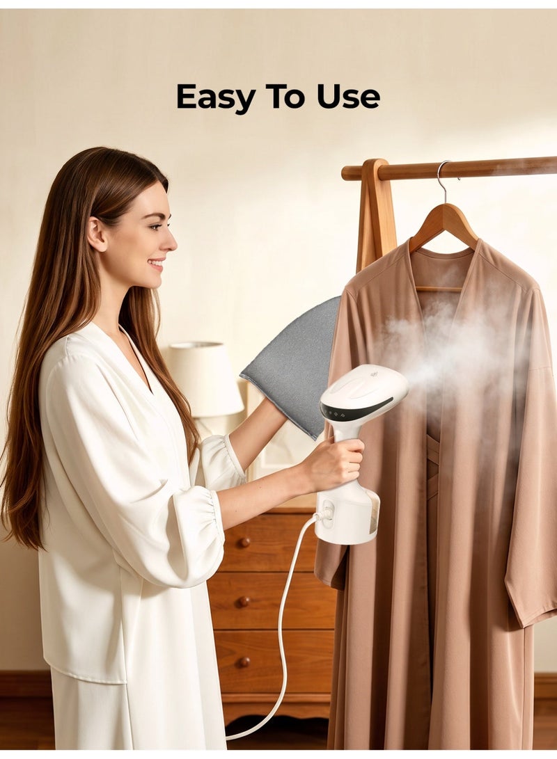 DOSCHER [Upgrade]1600 Watts Handheld Garment Steamer – Portable Steam Iron for Clothes with 3 Steam Levels & 25s Fast Heat-up, Wrinkle Remover - Image 3