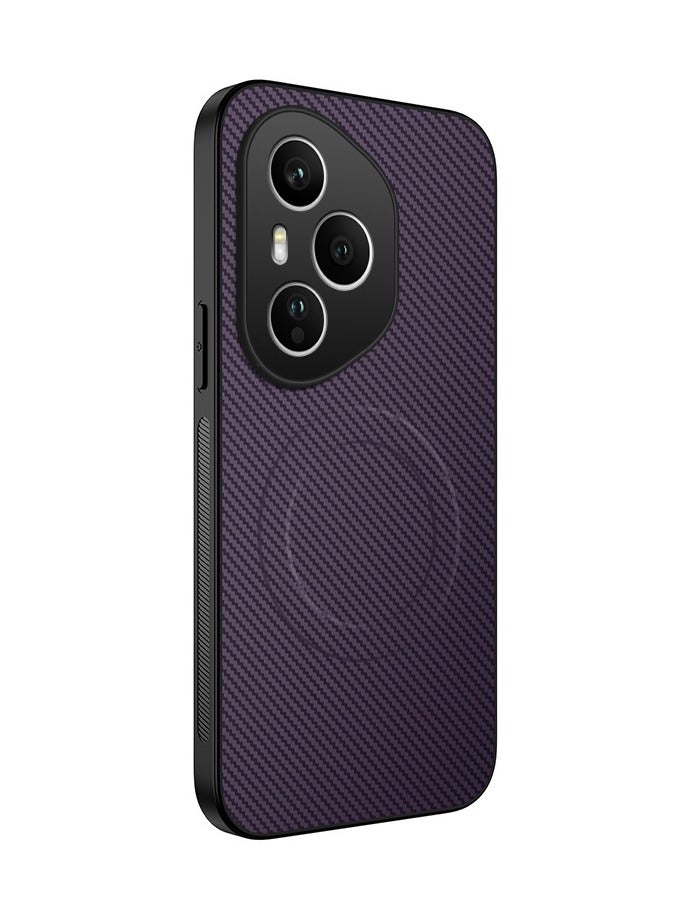 general for HONOR 400 Pro Phone Case: Carbon Fiber Leather  Magnetic Armor - Military-Grade Shockproof  Sandproof |-Full Lens Cover Anti-Fingerprint Business Case - Image 1