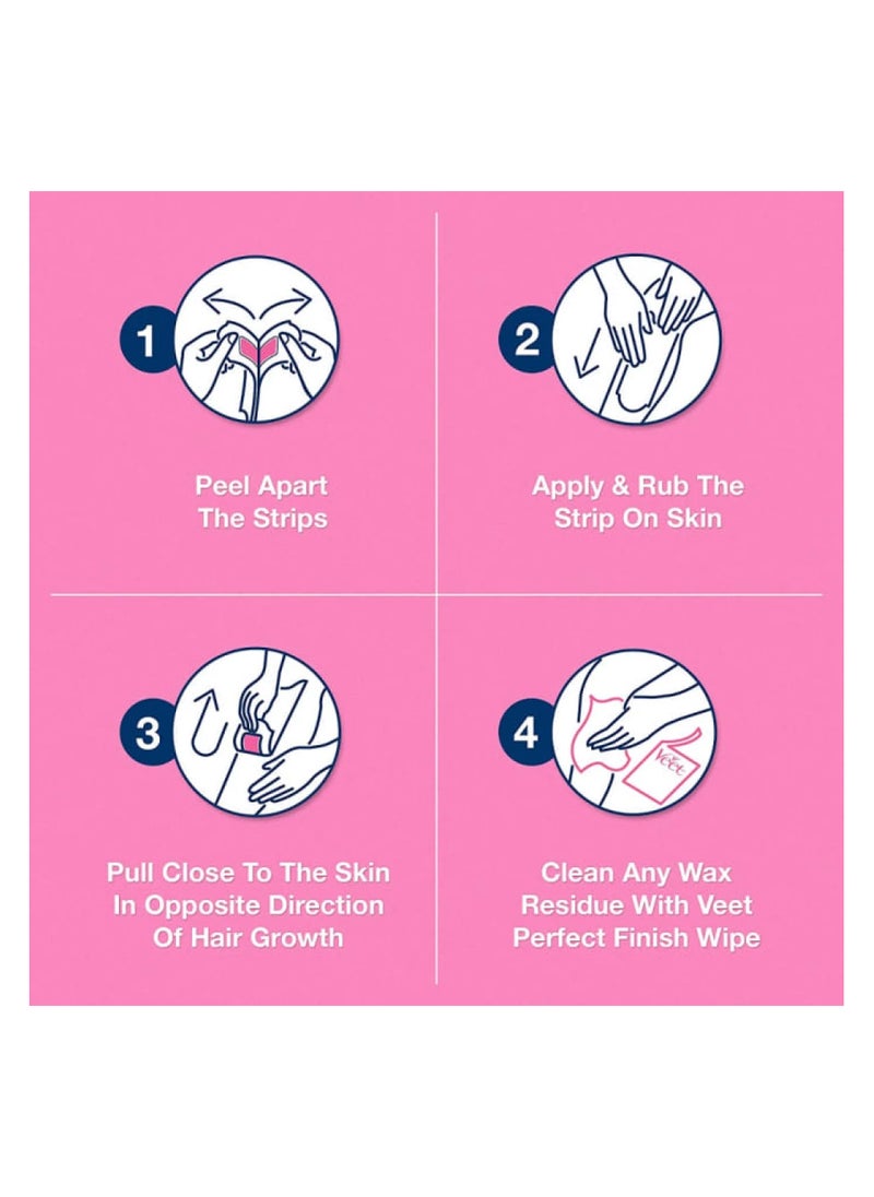 Veet Gel Wax Strips For Normal Skin Body And Legs  - Image 4