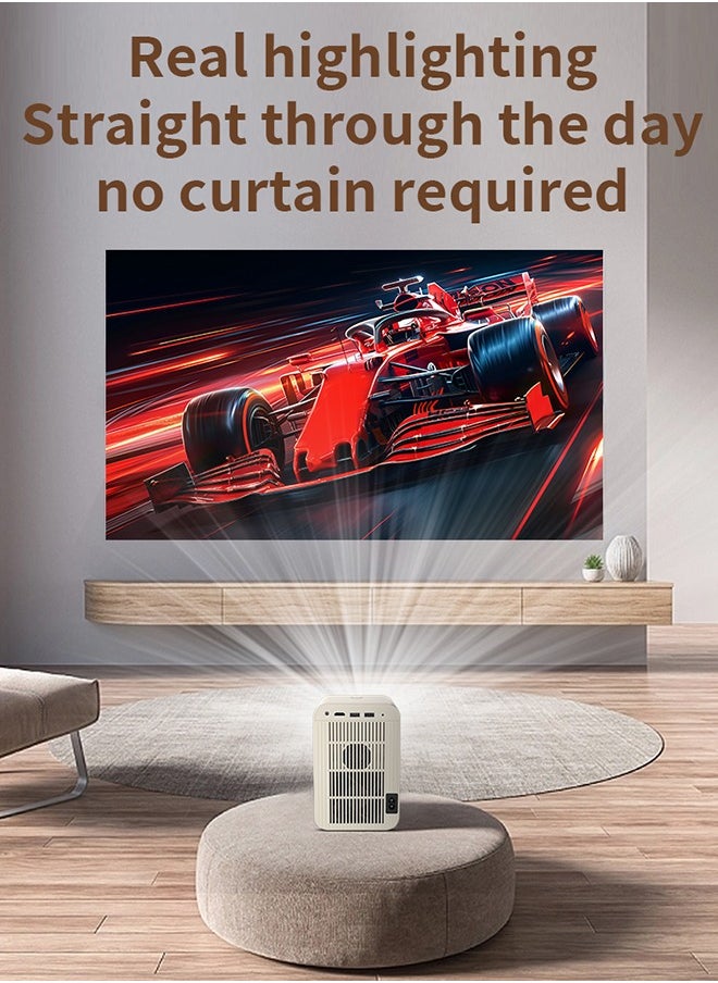 Korean brand HD home projector HP30, 13000 lumens, LED light source, 4K 1080P full HD, horizontal keystone correction, auto LED projector, dual-band Wi-Fi, and Bluetooth voice control. - pzsku/Z5C41AC6522C9DEC140B7Z/45/_/1739000404/e124e093-99b0-4fac-9e15-b6c651cde3ec