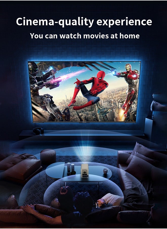Korean brand HD home projector HP30, 13000 lumens, LED light source, 4K 1080P full HD, horizontal keystone correction, auto LED projector, dual-band Wi-Fi, and Bluetooth voice control. - pzsku/Z5C41AC6522C9DEC140B7Z/45/_/1739000405/d13f4408-29b1-4a70-af57-7fd730c8bb7c