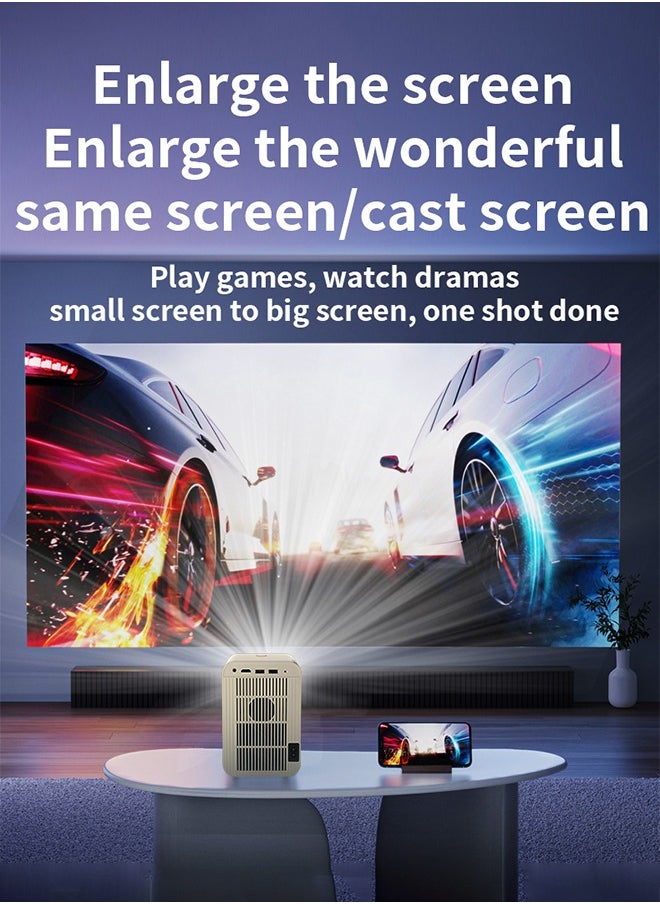 Korean brand HD home projector HP30, 13000 lumens, LED light source, 4K 1080P full HD, horizontal keystone correction, auto LED projector, dual-band Wi-Fi, and Bluetooth voice control. - pzsku/Z5C41AC6522C9DEC140B7Z/45/_/1739000410/705c025b-e432-481f-b926-9fa03991c5f5