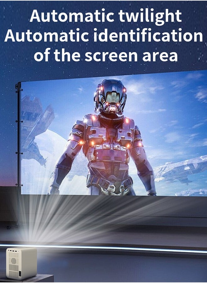 WAPIK - Korean brand HD home projector HP30, 13000 lumens, LED light source, 4K 1080P full HD, horizontal keystone correction, auto LED projector, dual-band Wi-Fi, and Bluetooth voice control. - Image 1