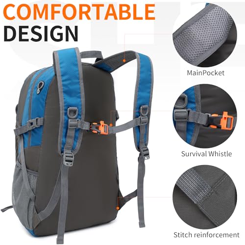 SHENHU 40L Hiking Backpack Lightweight Daypack Waterproof Travel Camping Backpack for Men Women Sport Packable - Image 4