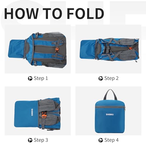 SHENHU 40L Hiking Backpack Lightweight Daypack Waterproof Travel Camping Backpack for Men Women Sport Packable - Image 5