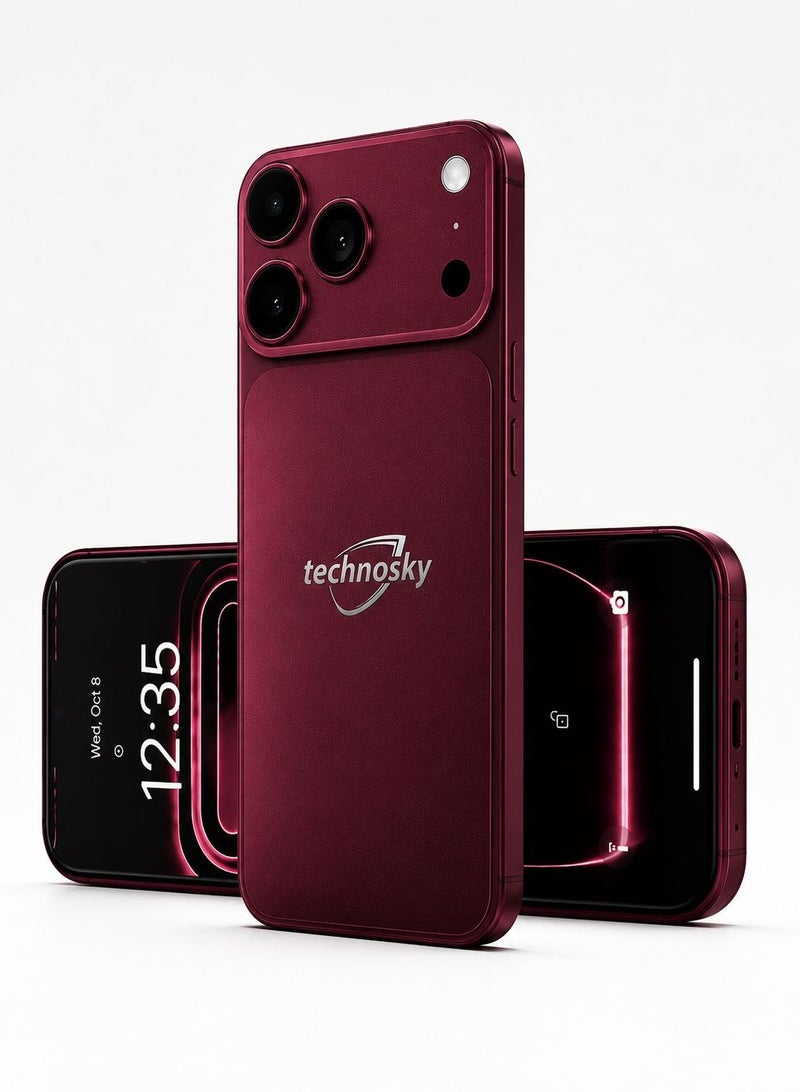 techno sky Smart Mobile 17 PRO MAX Phone 5G Wide Display Orange 6.6-inch - Image 3
