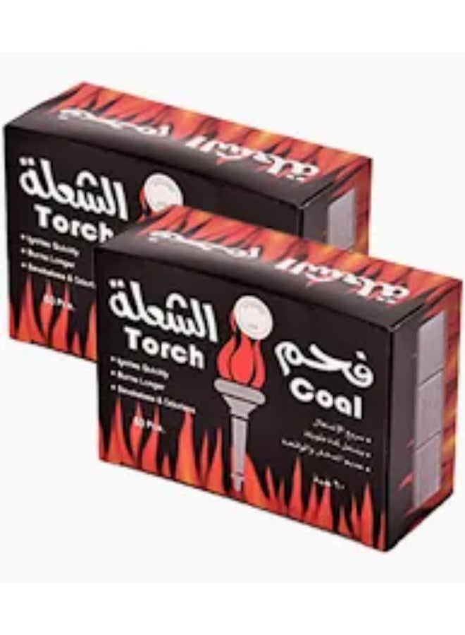 Original Torch Charcoal, 2 boxes, 120 pieces each