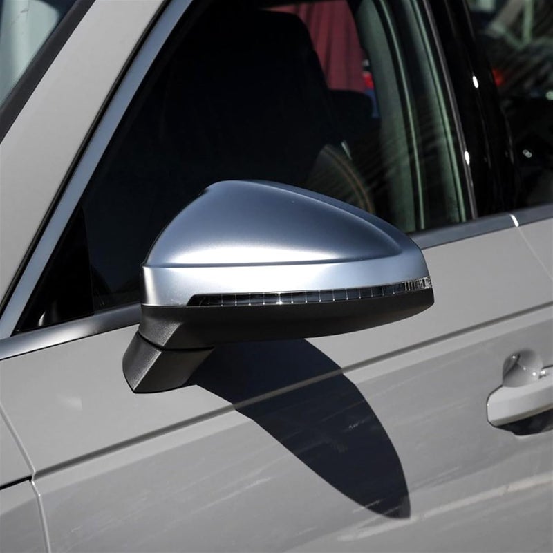 Vuzmode Matte Chrome Silver Rearview Mirror Caps - Image 5