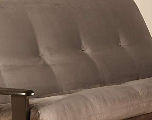 Futon Cover Only  Quality Suede Microfiber Fabric Collection Fits 68 inch Futons Mattress Grey Full Size