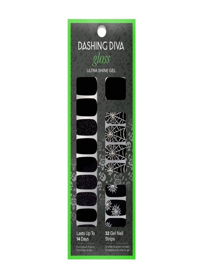 Dashing Diva Gloss Nail Strips - Tangled Up | UV Free, Chip Resistant, Long Lasting Gel Nail Stickers | Contains 32 Nail Wraps, 1 Prep Pad, 1 Nail File - Image 1