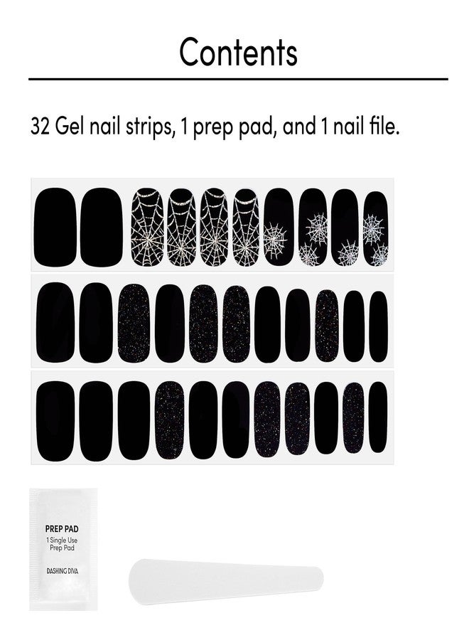 Dashing Diva Gloss Nail Strips - Tangled Up | UV Free, Chip Resistant, Long Lasting Gel Nail Stickers | Contains 32 Nail Wraps, 1 Prep Pad, 1 Nail File - Image 4