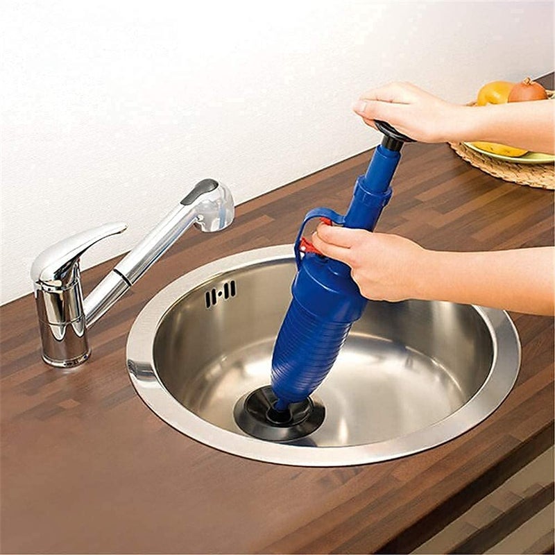 Vroxy High Pressure Air Drain Blaster Pump Plunger Sink Pipe Clog Remover Toilets Bathroom Kitchen Cleaner (Random Color) - Image 4