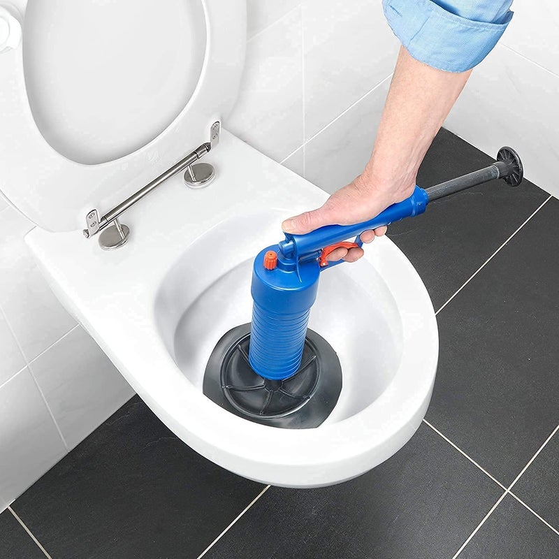 Vroxy High Pressure Air Drain Blaster Pump Plunger Sink Pipe Clog Remover Toilets Bathroom Kitchen Cleaner (Random Color) - Image 2