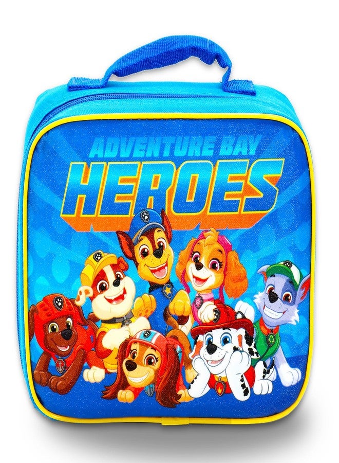 Fast Forward حقيبة ظهر وعلبة غداء من باو باترول للأطفال - مجموعة 6 قطع مع حقيبة ظهر مدرسية باو باترول 16 بوصة، حقيبة غداء، زجاجة ماء، ملصقات، طوابع والمزيد (لوازم مدرسية باو باترول) - Image 3