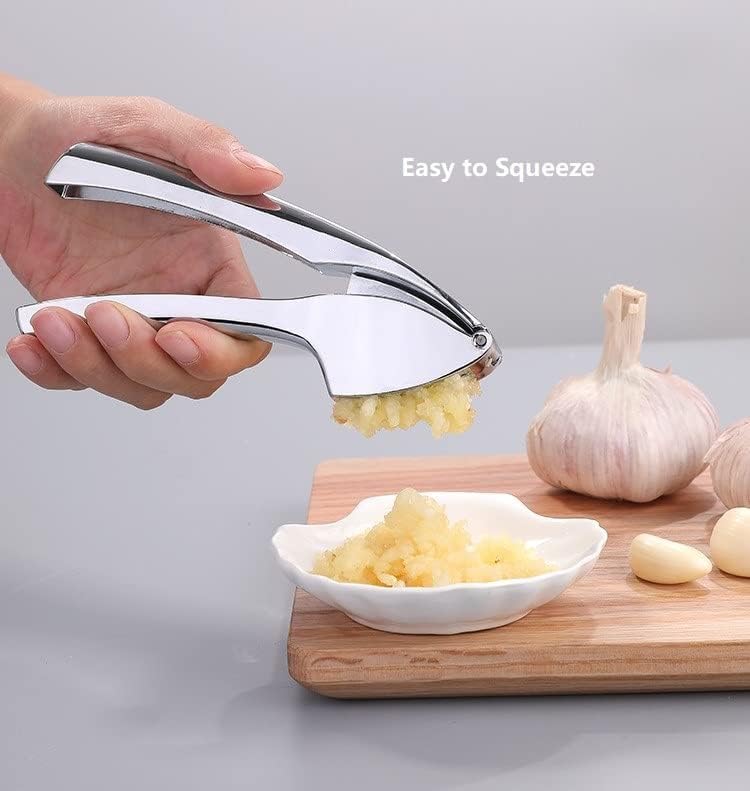 SAGREENY Garlic Press Crusher and Mincer- Professional Food Grade, Rust proof, Easy to Squeeze and Easy to Clean, - Image 3