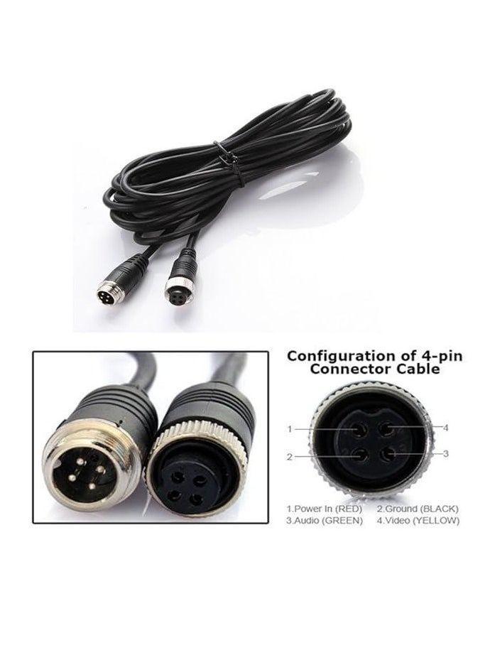 Generic MDVR kit for Bus Truck Car Security - 960P 4CH SD Card Mobile DVR Video Recorder + 4x 720P Front Side Rear View Cameras + 7" TFT LCD Color Monitor + 4pcs Cables  - Image 5