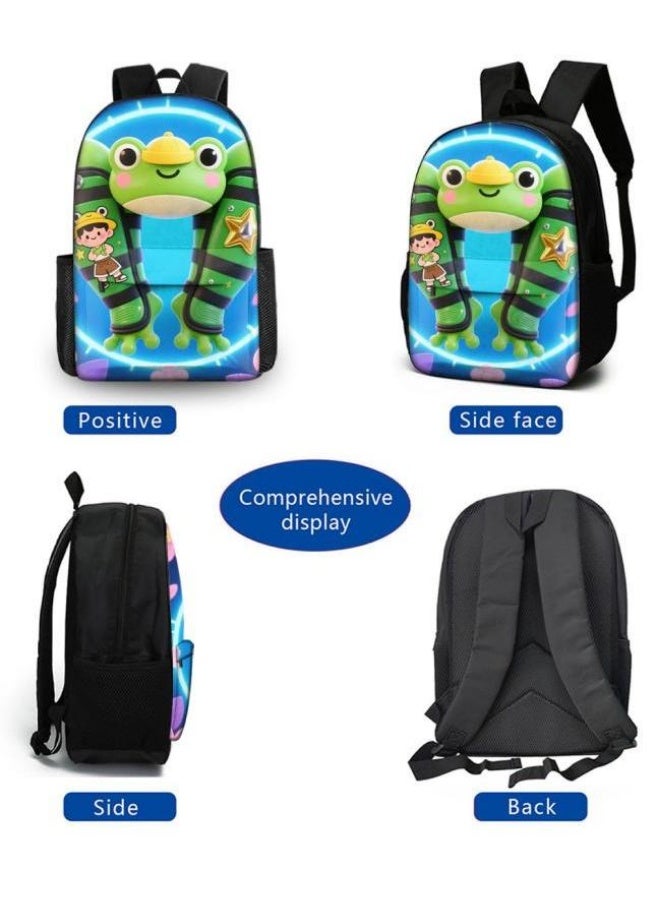 Bright Li Fire Fashion is unlimited! Cartoon bag three-piece set, suitable for a variety of scenes for students and teenagers (available for students, children, friends on outings, mountain climbing, schooling, etc.) - 82 - Image 3
