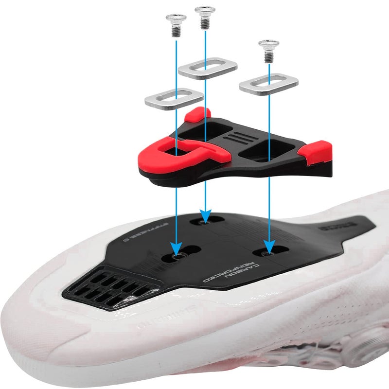 Thinvik Road Bike Cleats for Shimano SPD-SL Locking Cycling Pedals Cleat for Shimano SH10 System Shoes - 0 Degree Float - Image 4