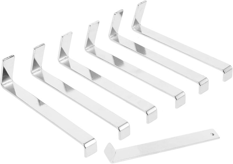 STOBAZA Vinyl Siding Hooks Wallboard Hook Heavy Duty Stainless Steel Punch-Free Metal Hangers for Outdoor Brick and Stone Walls 7pcs Set 1 Pry Bar - Image 1
