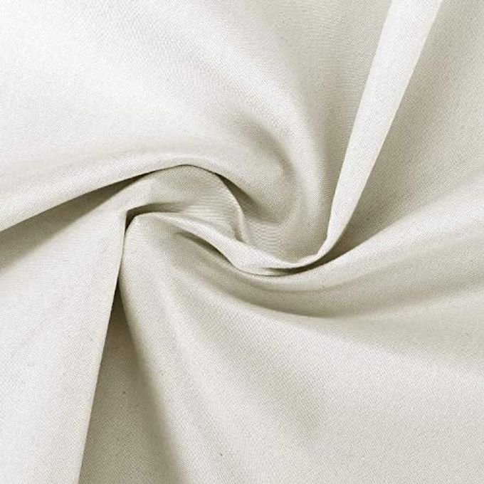 Home Collection 3 Pieces Solid Color Kitchen Curtain Set Tier and Valence with Rod Pocket Microfiber 100% Sunlight Blackout Drapes Window Treatment New (Ivory) - Image 2