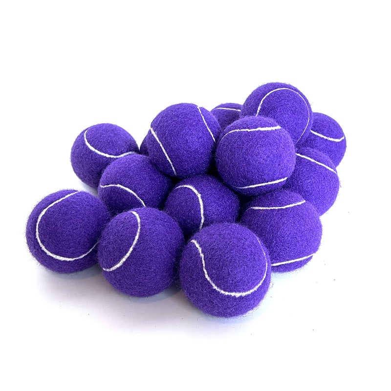 Hpwfhplf Tennis Balls  12 Packs Practice Tennis Balls For Beginner  Training Playing Tennis Balls For Dogs  Come With Mesh Carry Bag (Purple) - Image 3
