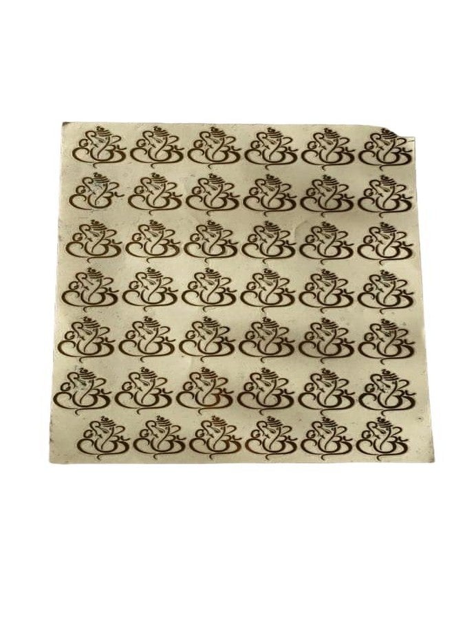 53 Arts 53ARTS Metalic Sticker Golden EP Metallic Sticker Sheet for Ganeshji Resin Art Sticker for Resin Art, Metal Sticker (A4) - Image 1