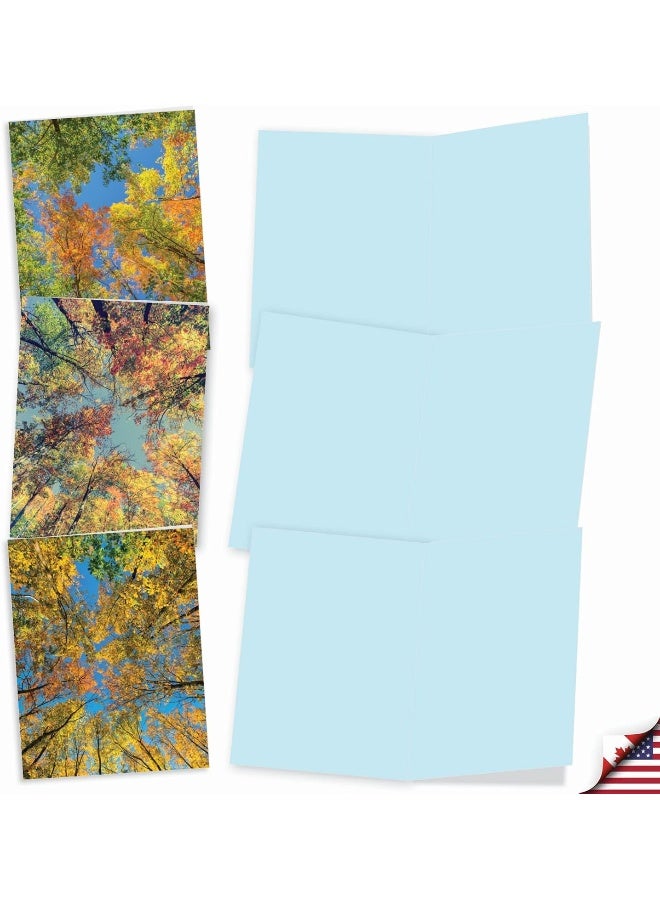 The Best Card Company 10 Beautiful Note Cards Blank - Fall and Autumn Season, Boxed Notecard Assortment - Image 2