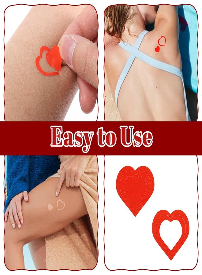 Yuomeaz 1000Pcs Tanning Stickers, Heart Tanning Bed Stickers for Body, Self Adhesive Star Sunbathing Tan Sticker for Women, Men, Suntan, Outdoor, Indoor Salon Supplies - Image 5