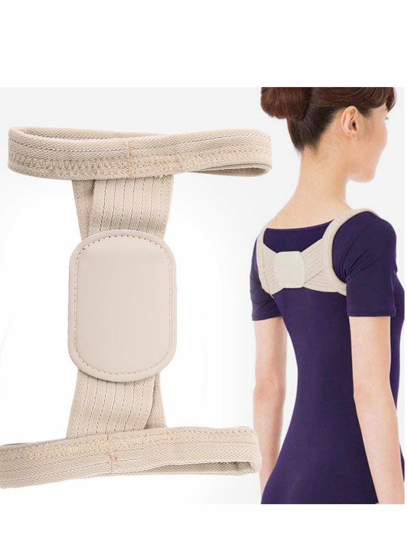 Excefore Posture Corrector, 2 Pcs Correction Belt Back Spine Support Adjustable Upper Brace for Clavicle and Providing Pain Relief Women Men, Breathable(L) - Image 1