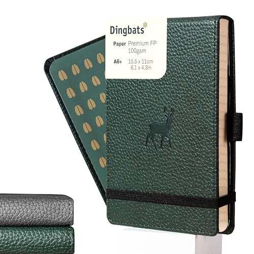 Dingbats* Notebooks Dingbats* - Wildlife Lined Reporter A6 Notebook - PU Leather Hardcover Pocket Journal for Work, Travel - Pocket, Elastic Closure, Pen Holder, Bookmark - Image 4