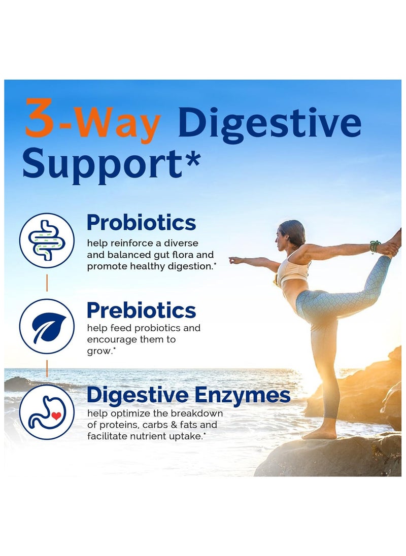 Innate Vitality Probiotics 120 Billion CFUs, 34 Strains with Prebiotics & Digestive Enzymes - 30 Capsules  - Image 4