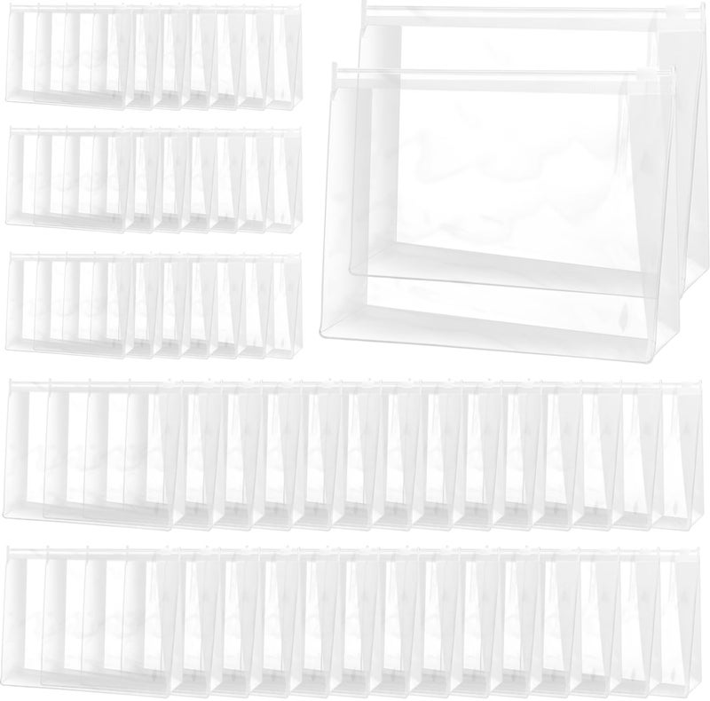 Cabaubl 50 Pcs Mini Clear Makeup BagPlastic Waterproof Cosmetic Organizer BagsSmall Clear Zipper Pouch Travel BagOrganizer Pouches with Zipper for Travel Toiletry 79x59x 197 Inch - Image 2