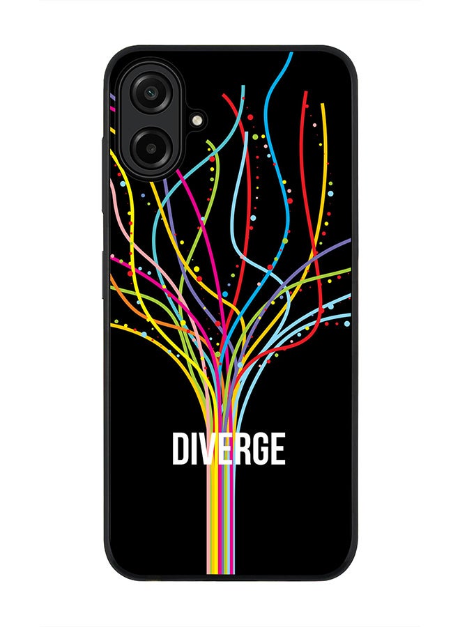 Stylizedd For Samsung Galaxy A07 4G Case,Slim fit Camera Protection, Shockproof Thin Phone cover  - Diverge (Black)