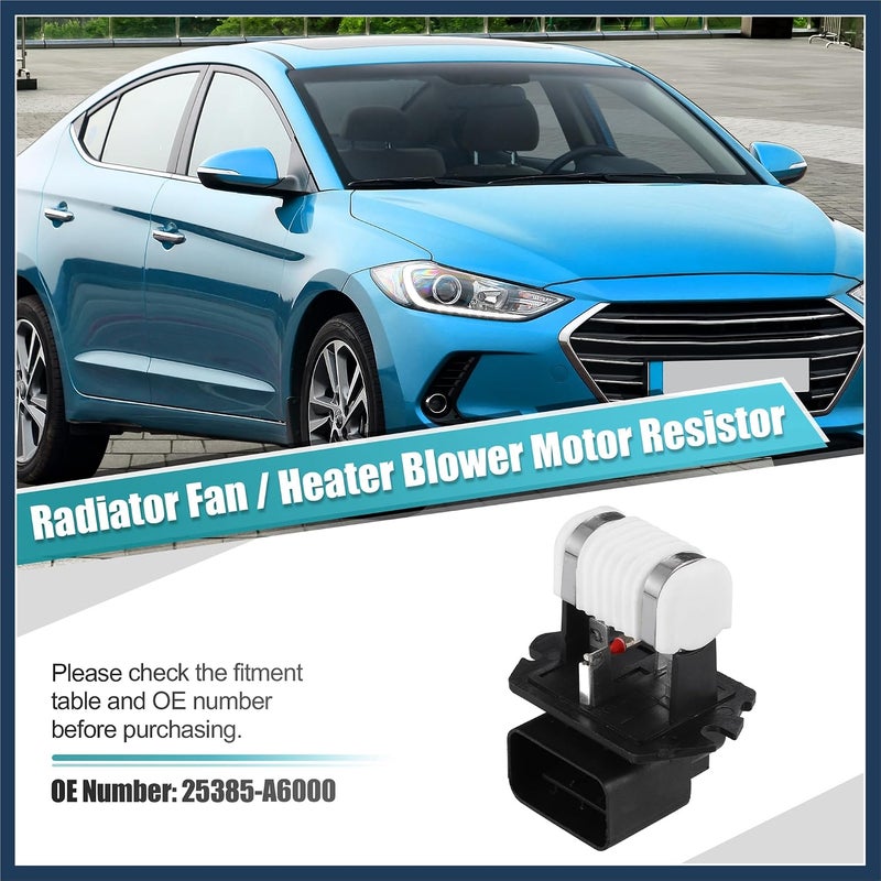 INFINAUTO Engine Radiator Cooling Fan Resistor No.25385-A6000 HVAC Blower Motor Heater Control Module for Hyundai Elantra 2011-2021 Stylish Design - Image 2