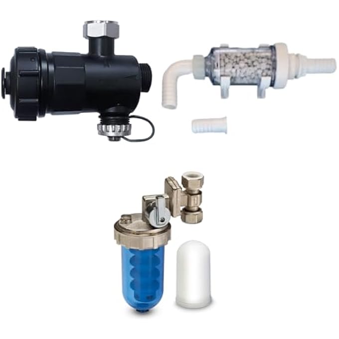 - BOILER SAVER SET CONSISTING OF MAGNETIC SLUDGE FILTER, CONDENSATE NEUTRALISER, ROTATING POLYPHOSPHATE DISPENSER AND A POLYPHOSPHATE TABLET, IDEAL FOR ANTI-LIMESCALE AND CORROSION PROTECTION - Image 1