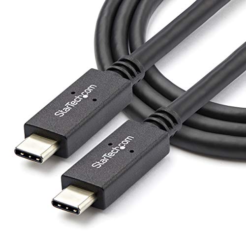 StarTech 1m 3 ft USB C Cable with Power Delivery [5A] - M/M - USB 3.1 [10Gbps] - USB-IF Certified - USB 3.1 Type C Cable - USB 3.1 Gen 2 - Image 3
