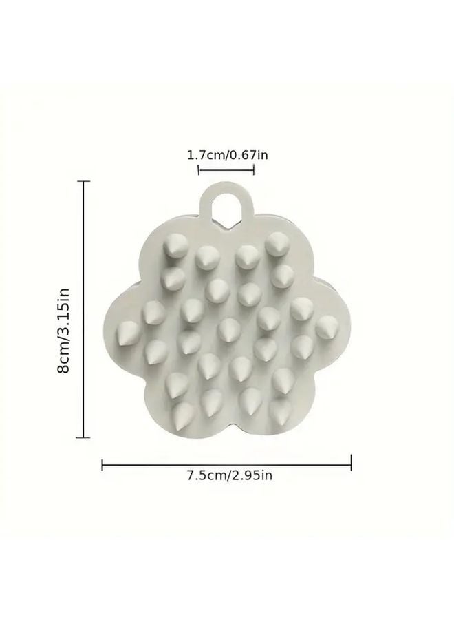 Green Silicone Scalp Massager Shampoo Brush For Wet Dry Hair Women Men Pets - Image 5