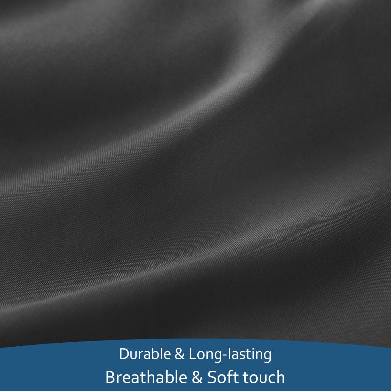 Moonsea Deep Pocket Twin XL Sheet Sets - Extra Long Twin Sheets - 4 Piece Bed Sheets Twin XL Fade Resistant Fits 16in to 24in Pillow Top Air Bed Mattress - Black - Image 5