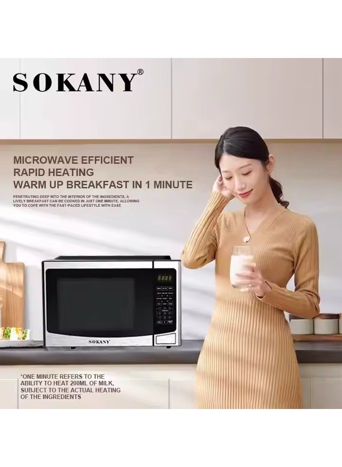 sokany Sokany SK-441 Multifunctional Electric Microwave Oven, 1440W, 30L Capacity, Child Safety Lock, Fast Heating - Black  - Image 4