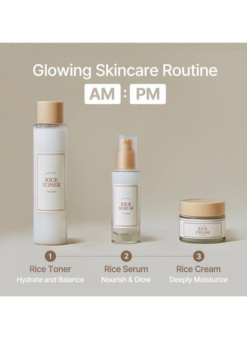 I'M FROM Hydrating Rice Trio Set - Toner - Face Serum - Face Cream  - Image 5