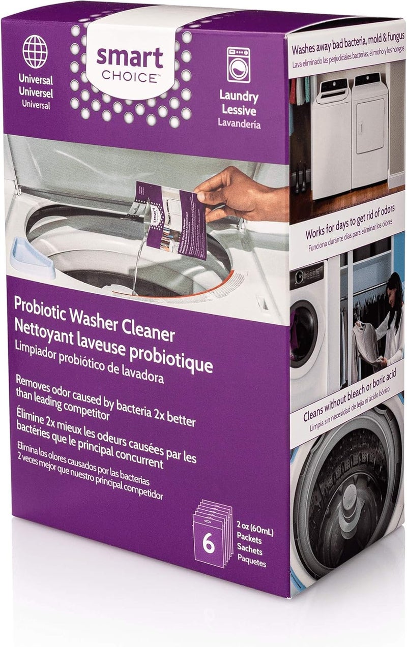 SmartChoice 10SCPROL02 Washer Washing Machine Cleaner, Carton of 6 Packets - Image 1