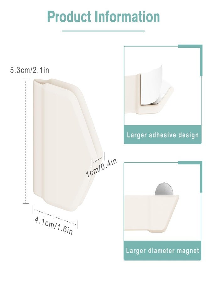 HENGI 3 Pack Magnetic Silicone Shower Curtain Clips for Liners, Self-Adhesive Waterproof Splash Guards, Strong Magnet Curtain Holders Keep Liner Sealed to Wall, Windproof Easy Installation No-Drill (White) - Image 5